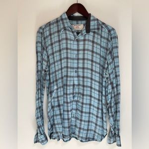 Marine Layer SF Made Plaid in Blue/Green